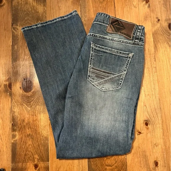 Rock & Roll Denim Men's Straight Jeans Size 33/30 - Picture 4 of 5